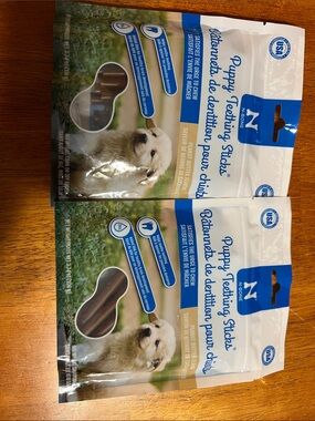 N-Bone Puppy Teething Sticks Treats - Brown